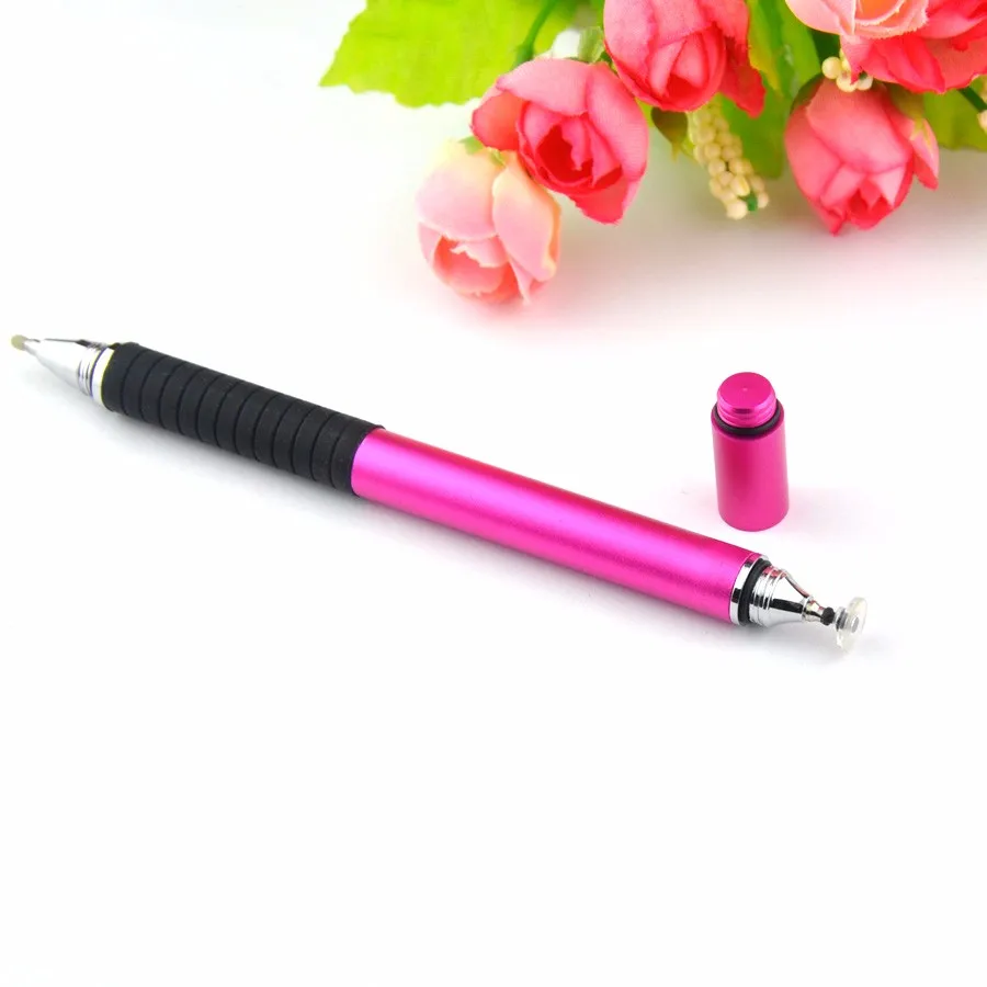 10 шт. 2 в 1 ДЖОТ Pro емкостный сенсорный Стилусы ручка, шариковая ручка для Apple iPad Nexus 7 Galaxy Планшеты Kindle Fire HDX - Цвет: 2in1 ball disc pen