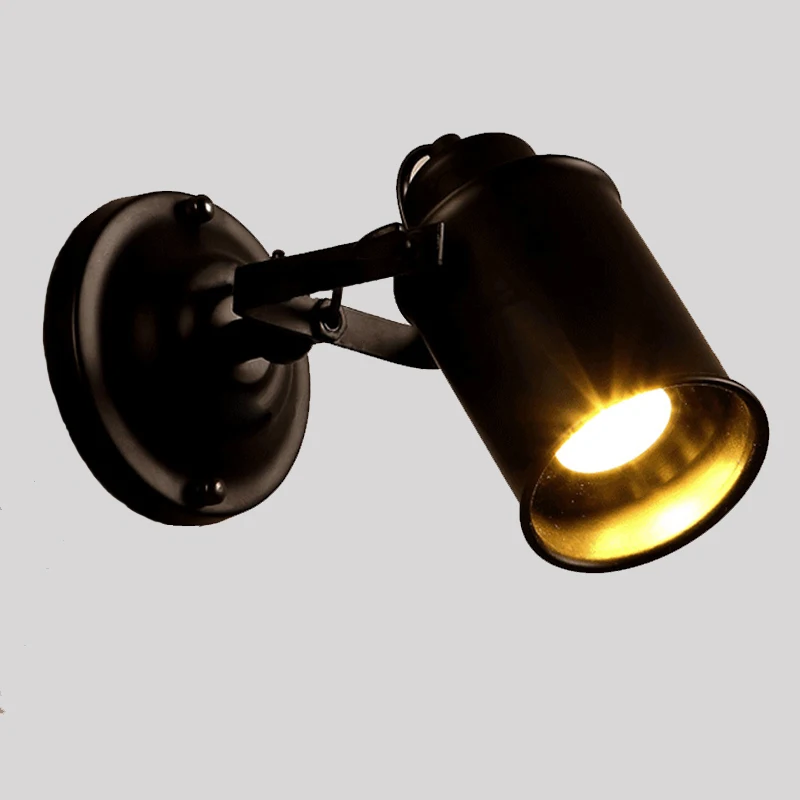 

Loft Wall Lamps Retro Industrial LED Wall Lights Vintage Bedside Lamps Living Room Home Decration Lighting Black/White