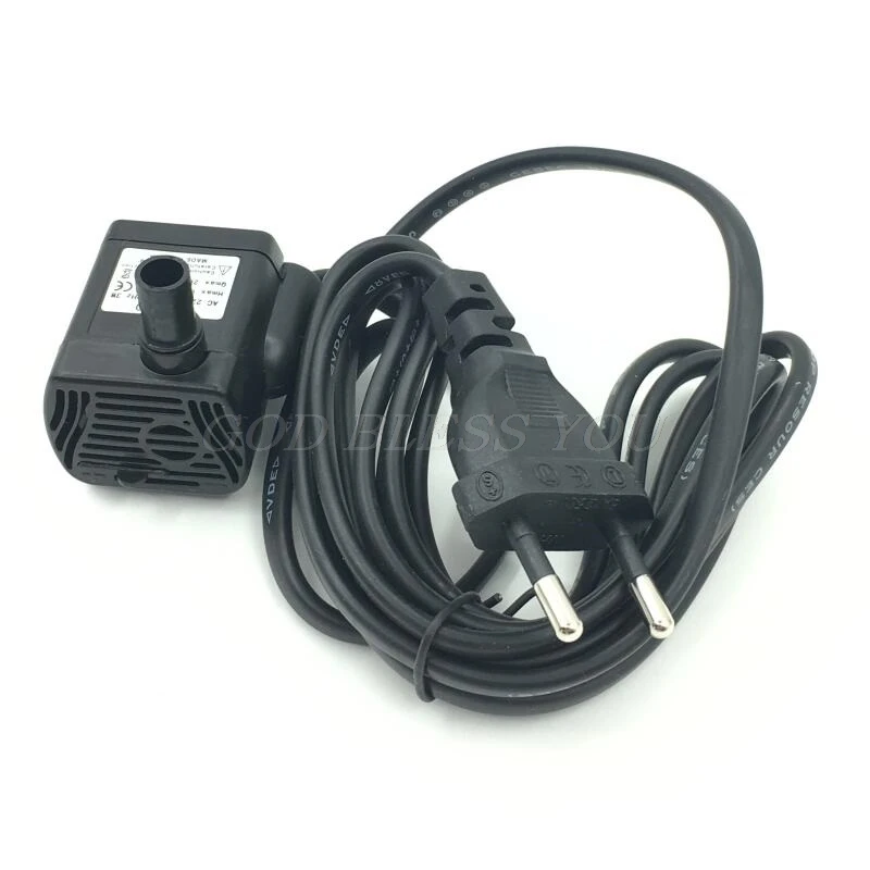 

Submersible Water Pump Aquarium Fountain Air Fish Pond Tank EU Plug AC 220V 3W