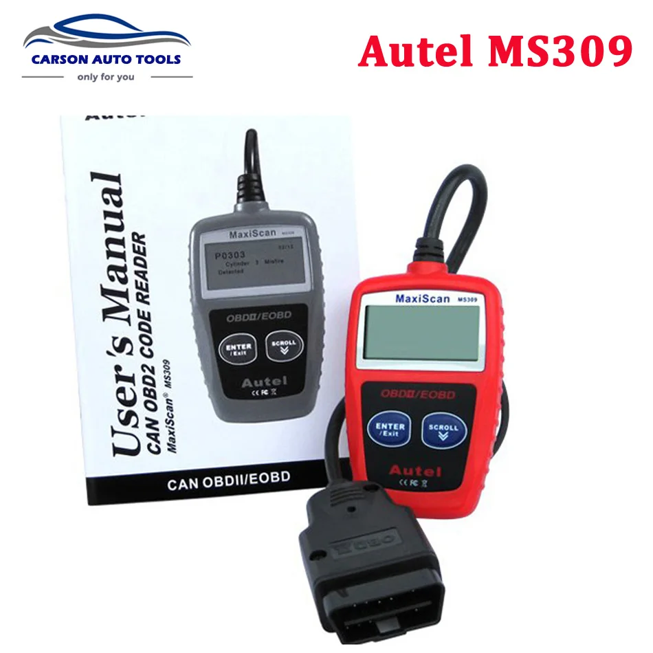 

MS309 OBD2 OBDII EOBD Scanner Car Code Reader Data Tester Scan Diagnostic Tool DHL FREE