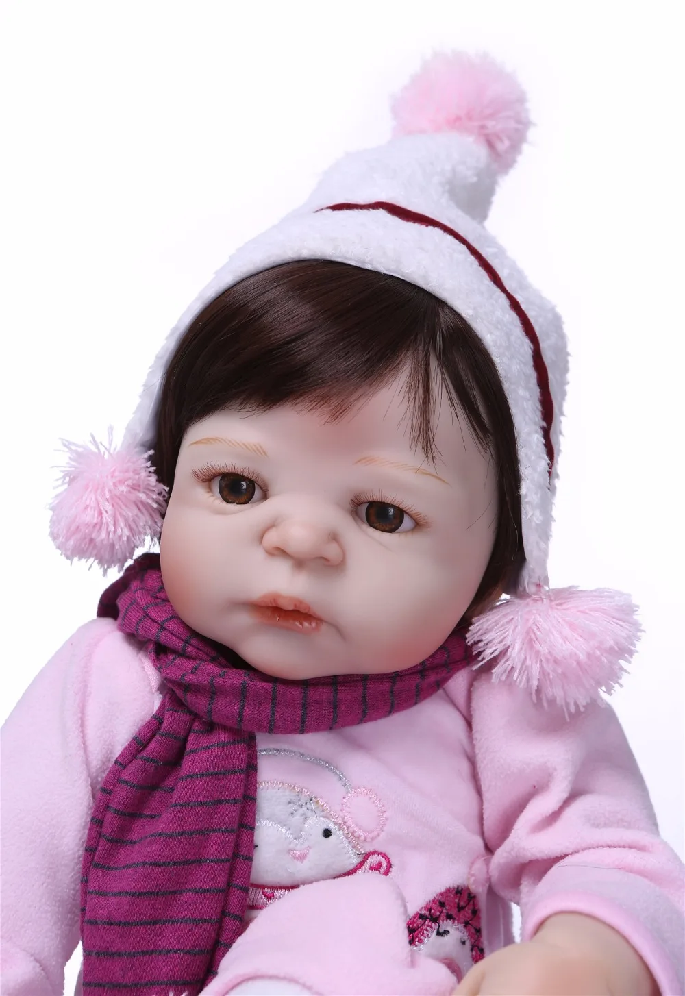 NPK 55 см Силиконовая Возрожденный ребёнок куклы Детский приятель подарок для девочек мягкие игрушки для букетов куклы Bebe кукла подарок на день рождения игрушки