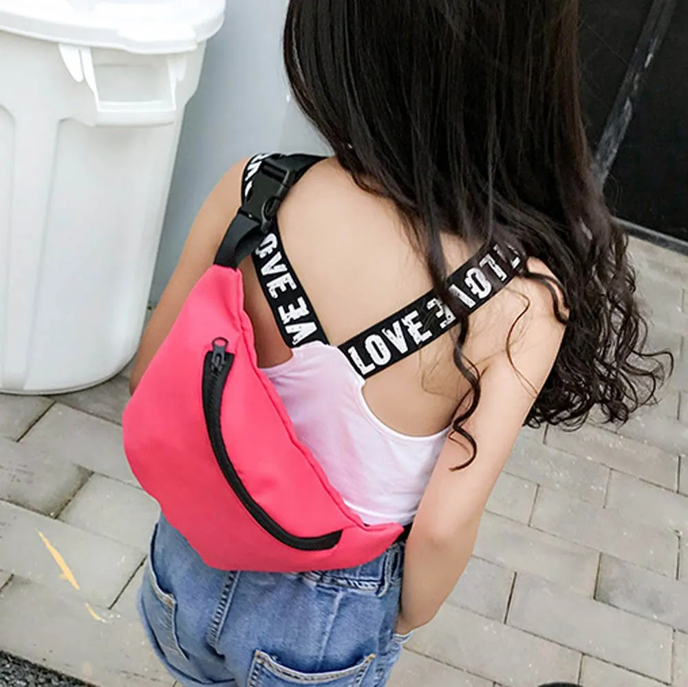Fashion Nylon Waist Bag Chest Bag For Men Women Crossbody Bag Hip Pop Waterproof Male Female Mini Phone Money Sport Belt Bag 