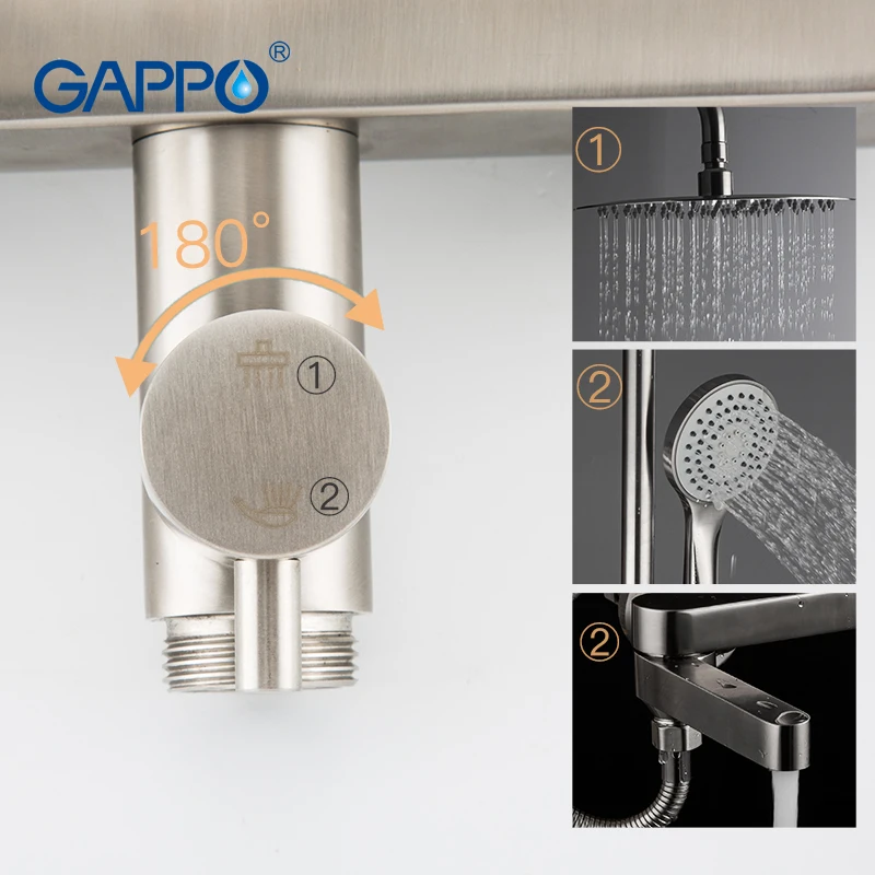 GAPPO 304 Stainless Steel Bathroom Shower set