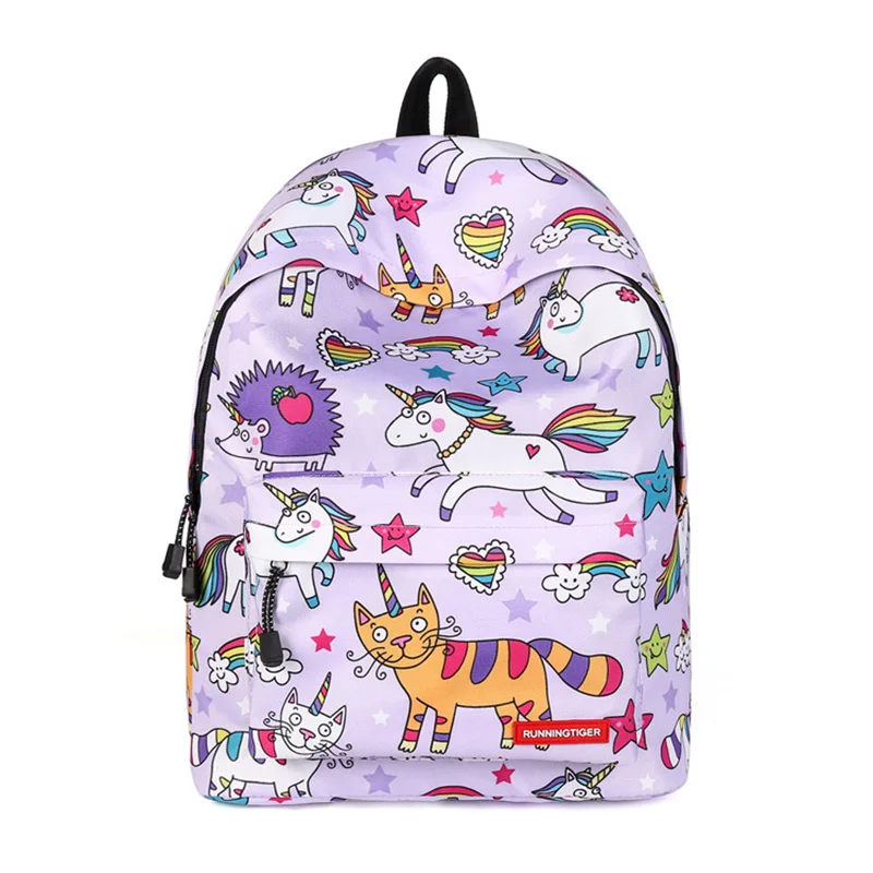 

New 2019 female unicorn schoolbag backpacks female backpacks travel bags