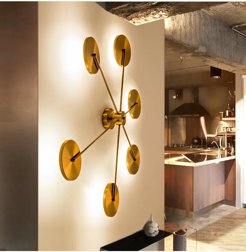 

Wall Lamp Nordic Style Designer Art Living Room Bedroom Planet Light Luxury Decoration Wall Lamp