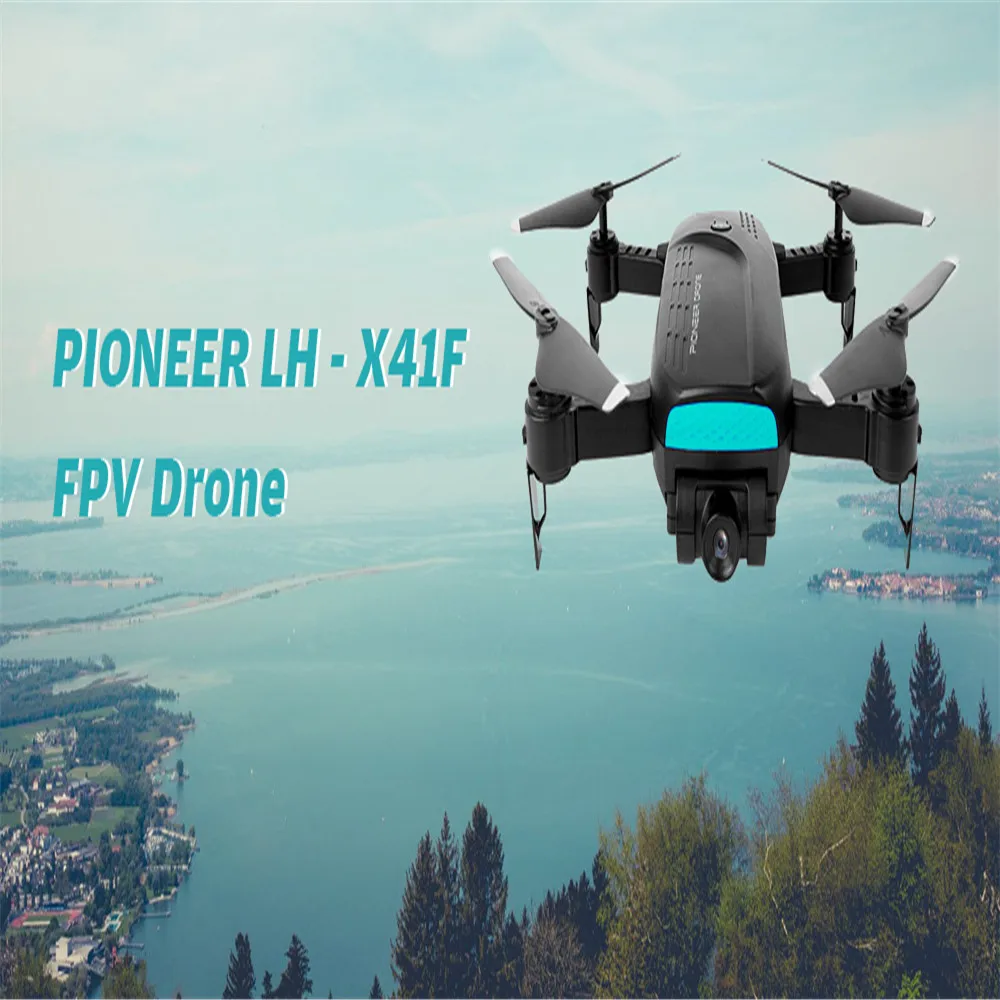 

PIONEER LH-X41F FPV Drone RC Quadcopter WiFi 4-Channels Optical Flow Dual Lens WiFi Helicopter Folding Positioning Drone Drone