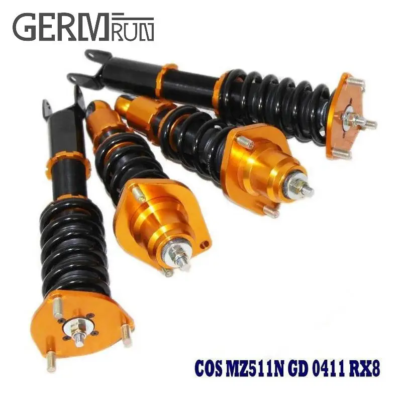 

Adjustable Shock Absorbers Spring Suspension Rear Front Coilovers Spring Strut for Mazda 2004-2011 Mazda RX-8