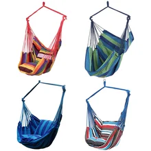 Открытый Сад Гамак стул подвесной гамак кровать Кресло С 2 подушками взрослые дети досуг гамак качели стул продвижение