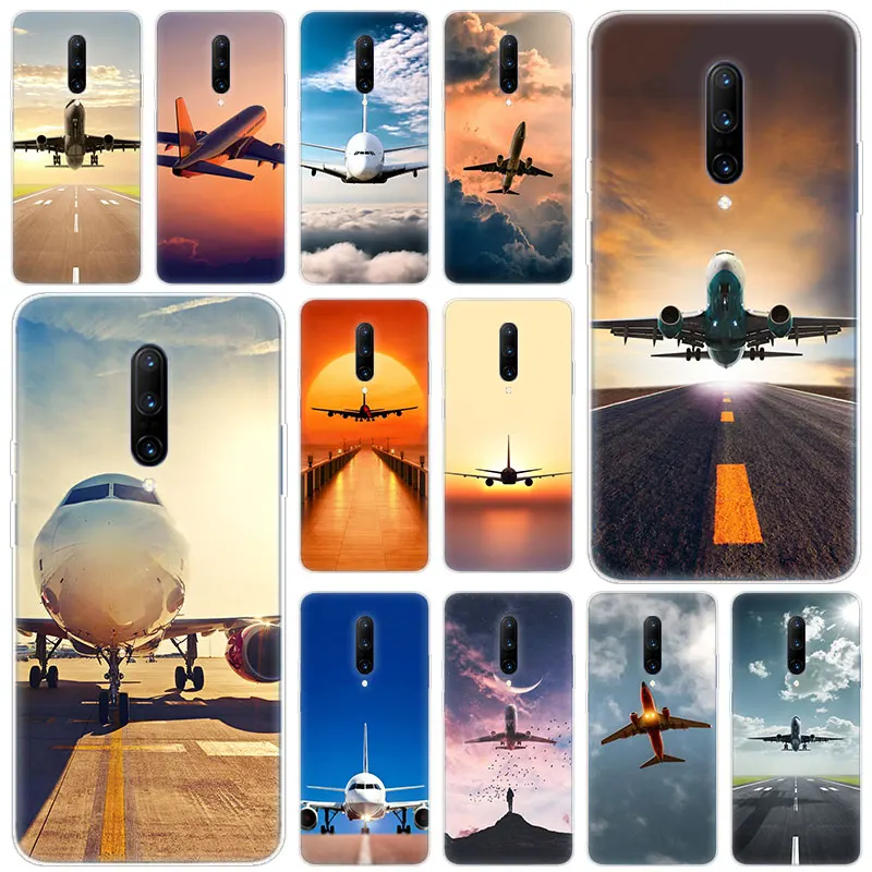 Hot Airplane Departure Soft Silicone Fashion Transparent Case For font b OnePlus b font font b