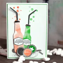 

InLoveArts 17Pcs/lot Summer Drink Soda Transparent Stamp Metal Cutting Die Stencil 14*14cm 156*94mm Rubber New 2018 Scrapbooking