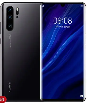 HuaWei P30 Pro Sim бесплатный телефон Kirin 980 Android 9,1 6,4" 2340X1080 8 Гб ram 512 ГБ rom 40.0MP NFC QI отпечаток пальца IP68 - Цвет: 8GB 128GB Black