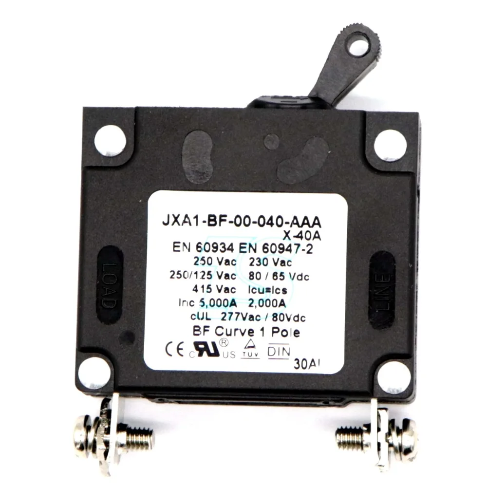 T Tocas Toggle Single Pole Hydraulic Magnetic Circuit Breakers AC or DC 80V 25A