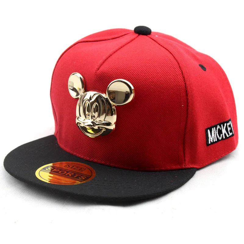 

Baby boy girl hats Micky Spring and Summer Cartoon Children Baseball Caps Sun Hat Hip hop Cap Toddler Kids Snapback