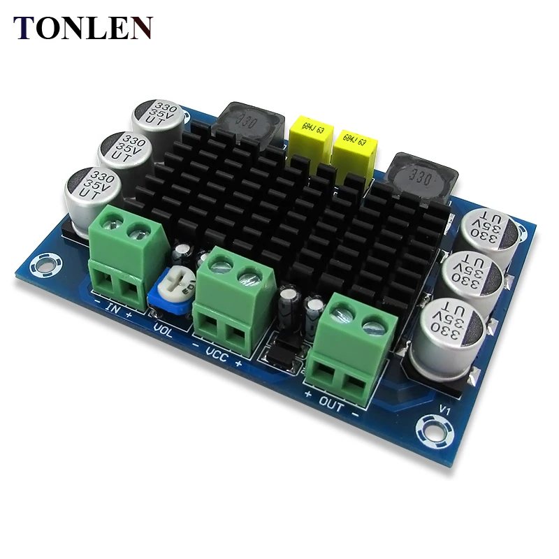 TONLEN TPA3116 D2 Mono Digital Audio Amplifier Board Class D 100W Amplifiers DC12-26V DIY XH-M542 HIFI Amp Module TONLEN TPA3116 D2 Mono Digital Audio Amplifier Board Class D 100W Amplifiers DC12-26V DIY XH-M542 HIFI Amp Module