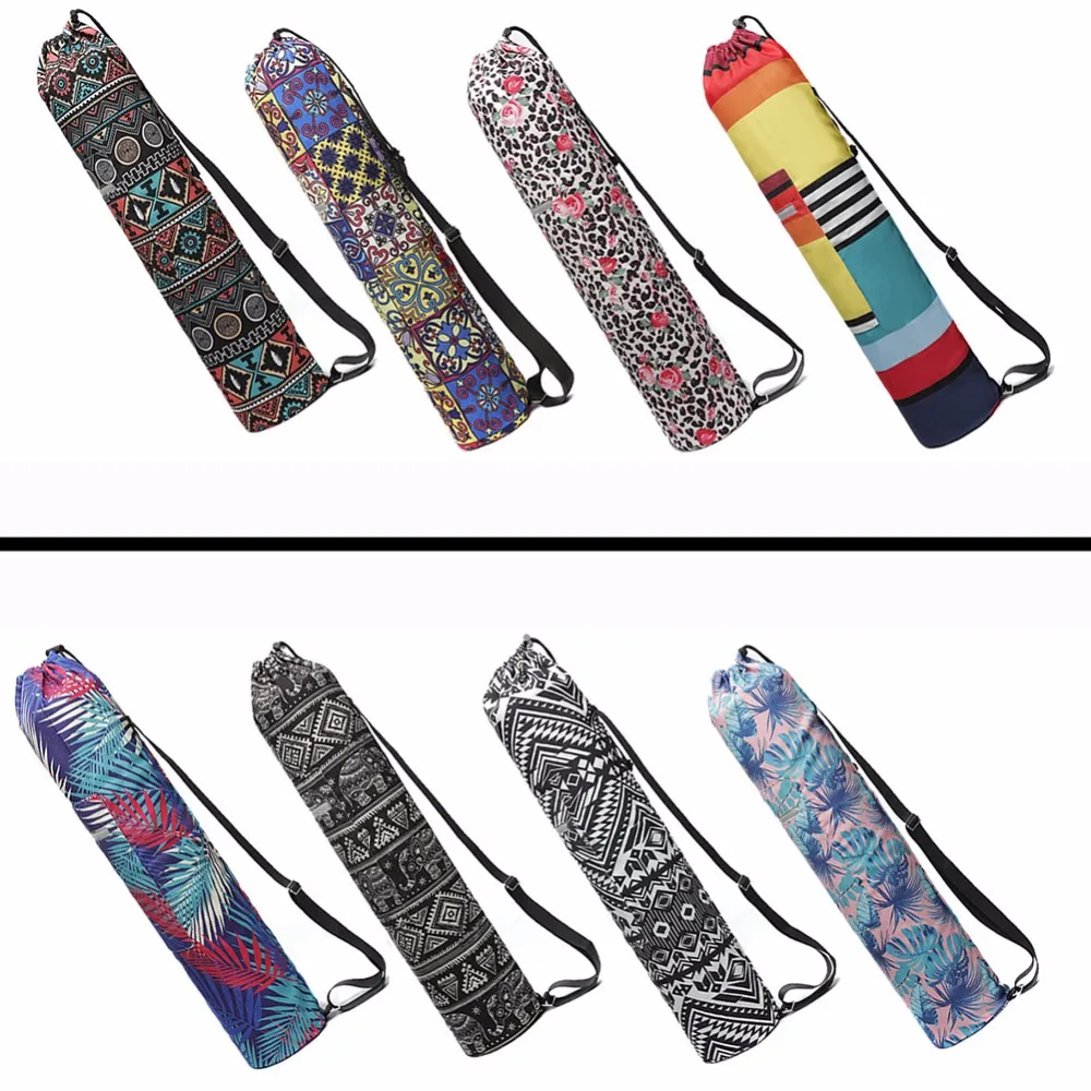 Yoga Mat Bag Sports Backpack Fitness Gym Shoulder Pilates Pad Printing Bags Waterproof Adjustable Drum | Дом и сад