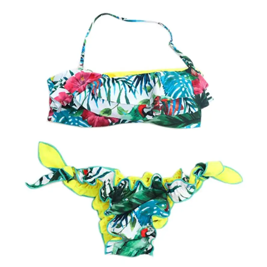 Dropshipping Bikini Set Swimwear women 2017 Padded Push up Bra Beach