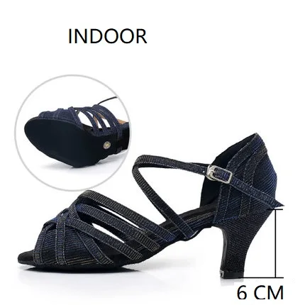 Кроссовки; обувь для латинских танцев; женская обувь для взрослых; Новинка; Обувь для бальных танцев; спортивная обувь для бальных танцев; женская обувь с мягкой подошвой - Цвет: indoor black 6 cm