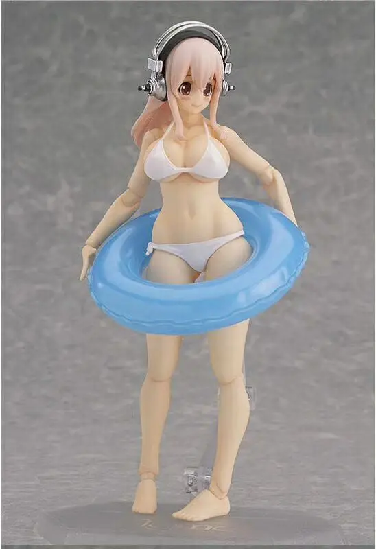 Супер Sonico Figma EX 051 фигурку Аниме #051 Красота модель куклы сексуальные