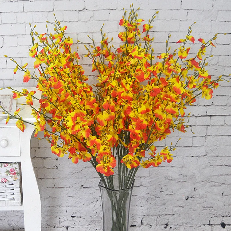 Flowers Oncidium 94cm/37" Length 10Pcs/lot Artificial ...