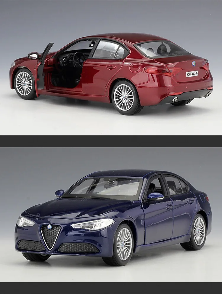 Bburago 1:24 Alfa Romeo Giulia игрушки литья под давлением модель автомобиля