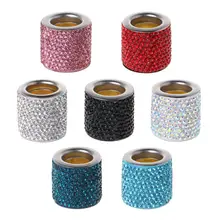 Универсальный 1 шт. Хрустальный подголовник для автомобильного сиденья, декорированный ошейник, талисманы со стразами, аксессуары для салона автомобиля для женщин со стразами