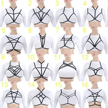 Сексуальный женский бюстгальтер для тела, фетиш, грудь, бондаж, белье, Эротический бюстгальтер, Готическая подвязка пояс для подтяжек, жгут, бюстгальтер