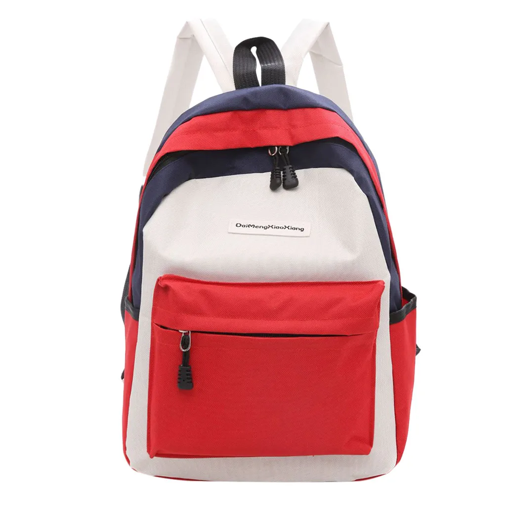 

Women 2019 New Backpack Fashion Student Backpack Casual Travel Bag Shoulder Bag Canvas Zipper Large Capacity schoolbag July 23