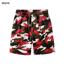 Aipie Promtion/Детские шорты для мальчиков модные камуфляжные детские шорты с эластичной резинкой на талии для активного отдыха для детей от 2 до 8 лет