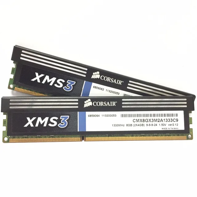 Best Offers CORSAIR PC Computer desktop 4GB X2 8GB PC3 ECC DDR3 1333MHz 4G X2 8G PC3 ECC DDR3  storage, memory 2x 4GB Dual-channel ECC RAM 