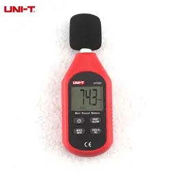 UNI-T ut353 дБ метр 30 ~ 130db мини Шум тестер Мини шумомер голос децибел Мониторы быстро /медленный индикация перегрузки