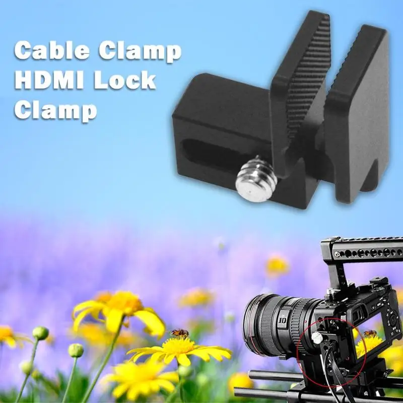 Cable Clamp HDMI Lock Clamp for Sony A6500/A6300/A6000 Camera Cage Kit Rig