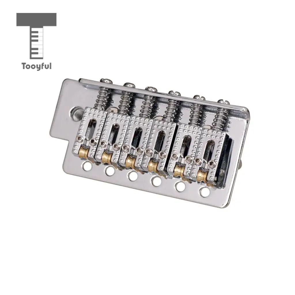 Tooyful 6 String Electric Guitar Roller Saddle Tremolo Bridge System with Whammy Bar for ST SQ