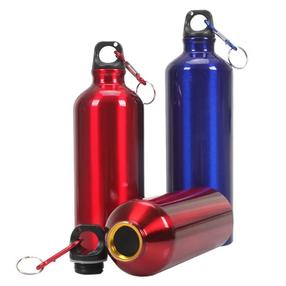 Water Bottles 400ml 500ml 600ml Aluminum Sports Water Bottle for Outdoor Exercise Bike