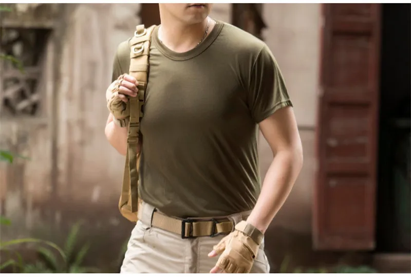 WOLFONROAD мужские быстросохнущие футболки для спорта на открытом воздухе походные треккинговые Топы военные тактические охотничьи футболки для кемпинга беговые рубашки