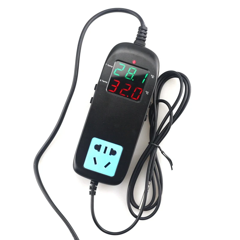 AC 90~ 250V светодиодный цифровой термометр регулятор температуры аквариум инкубатор термометр термостат-40~ 120C EU Plug