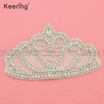 

Fashion Crown Design Crystal Rhinestone Applique WRA-555