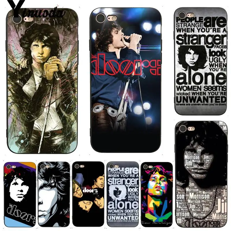 

Yinuoda For iphone 7 6 X Case The Doors JIM MORRISON Best Coque Shell Phone Case for iPhone X 6 7 6s 7plus 8 8Plus 5 XS XR