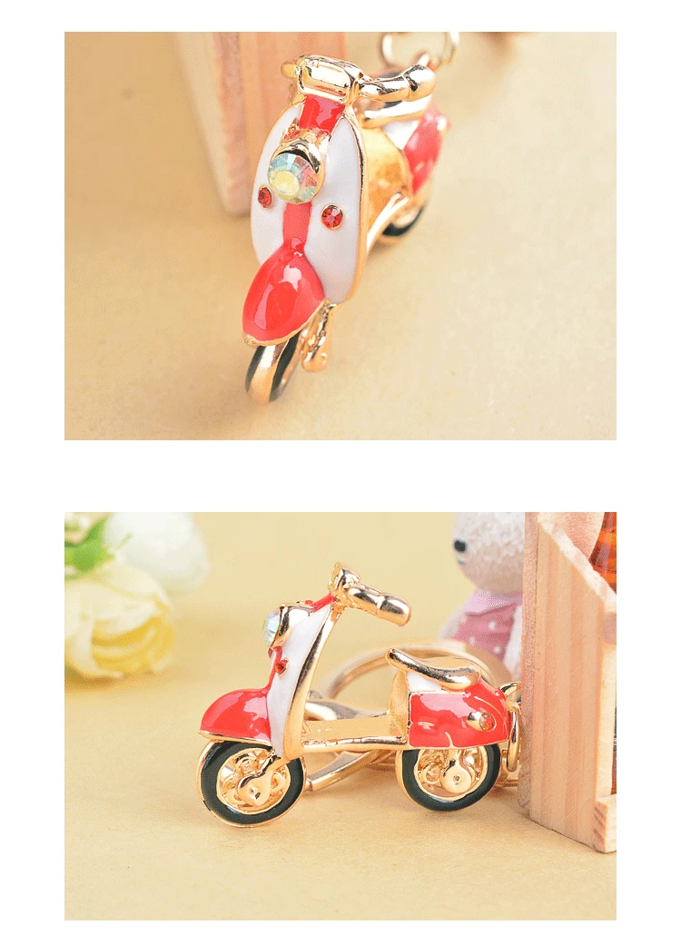 

Classic Simulation Model Of Motorcycle Charms Creation Alloy Key Chain Key Holder Car Key Ring Gifts lady bag pendant