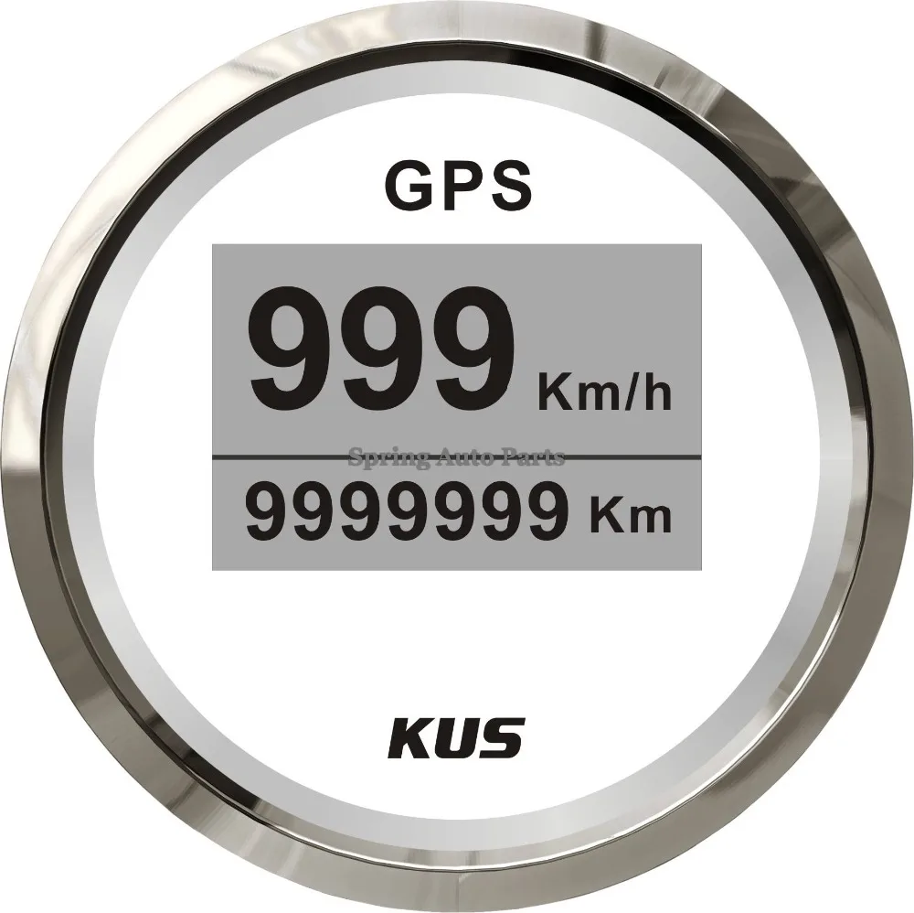 Проверенный KUS 52 мм Цифровой GPS Спидометр велометр с антенной для яхты лодки