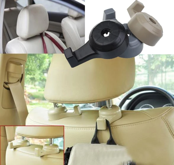

2pcs/lot Auto Car Venice Seat Bag Hook Hanger Headrest Accessories Holder Organizer Hang and Convenience Bag Auto Supplies