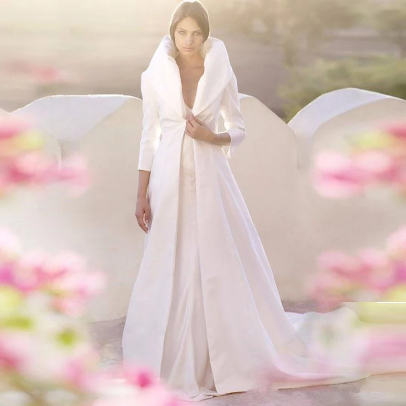 bridal cape with sleeves