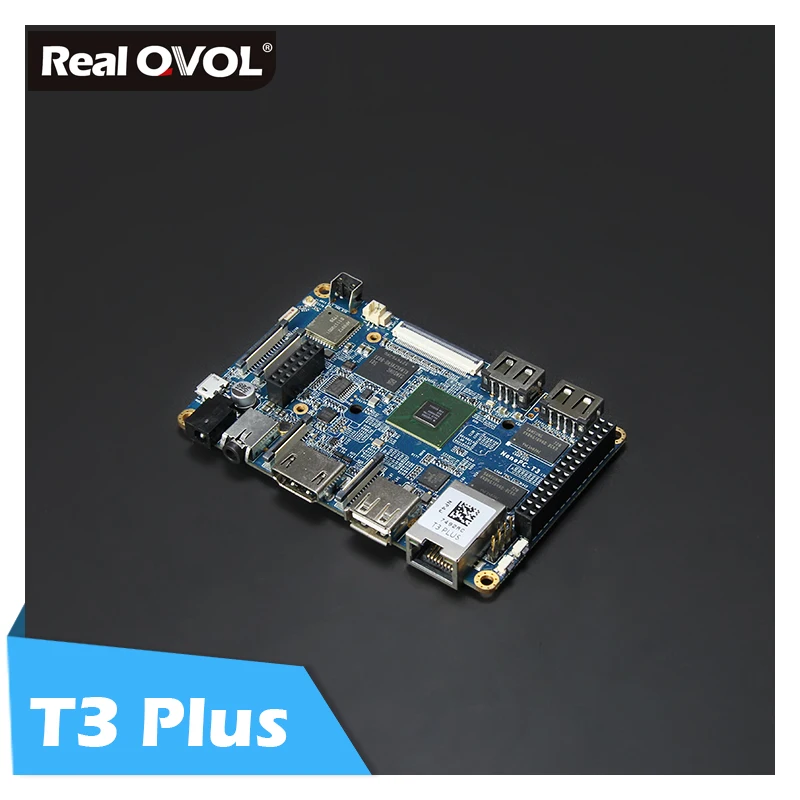  RealQvol FriendlyARM NanoPC T3 Plus Placa de desarrollo S5P6818 Cortex-A53 14 GHz + 2GB DDR3 + 16GB