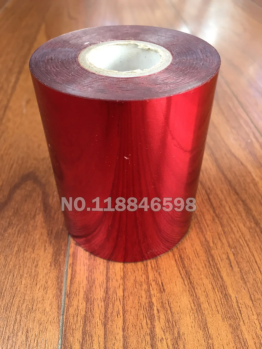 Красный цвет горячей фольги бумаги горячего тиснения коробка/пластик/ppc/ПВХ/pp материал 8 см x 120 м/лот