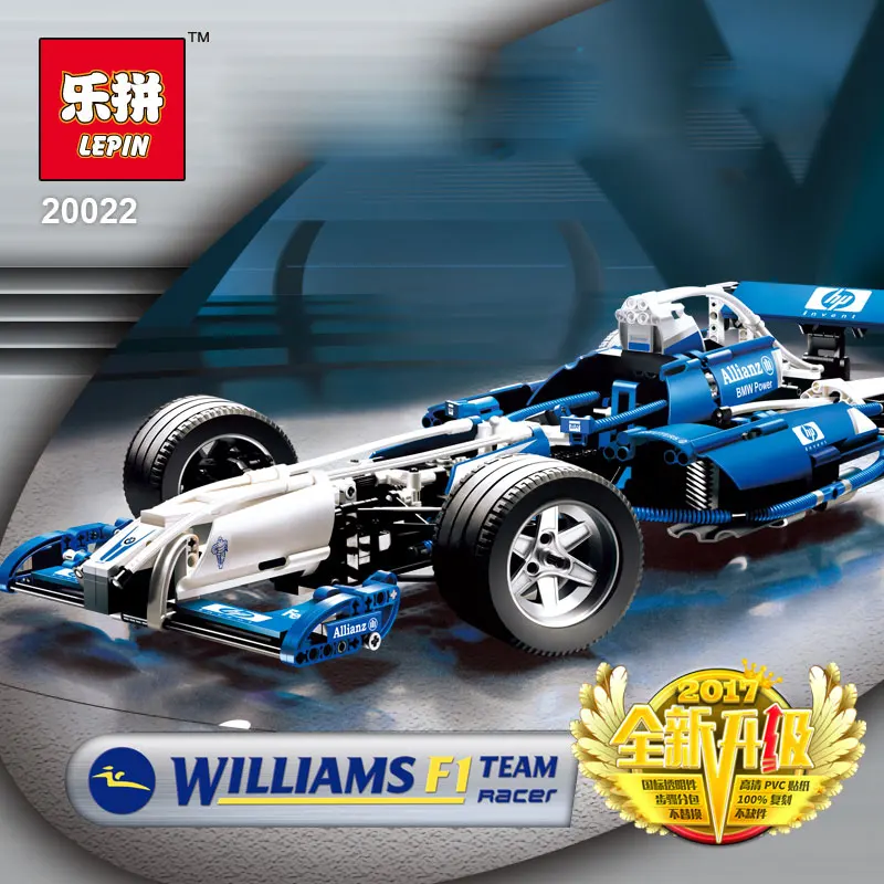 

lepin 20022 the Williams F1 Team Racer Car Set Technic Series Building Blocks Bricks Boy Toys Children birthday gifts with 8461