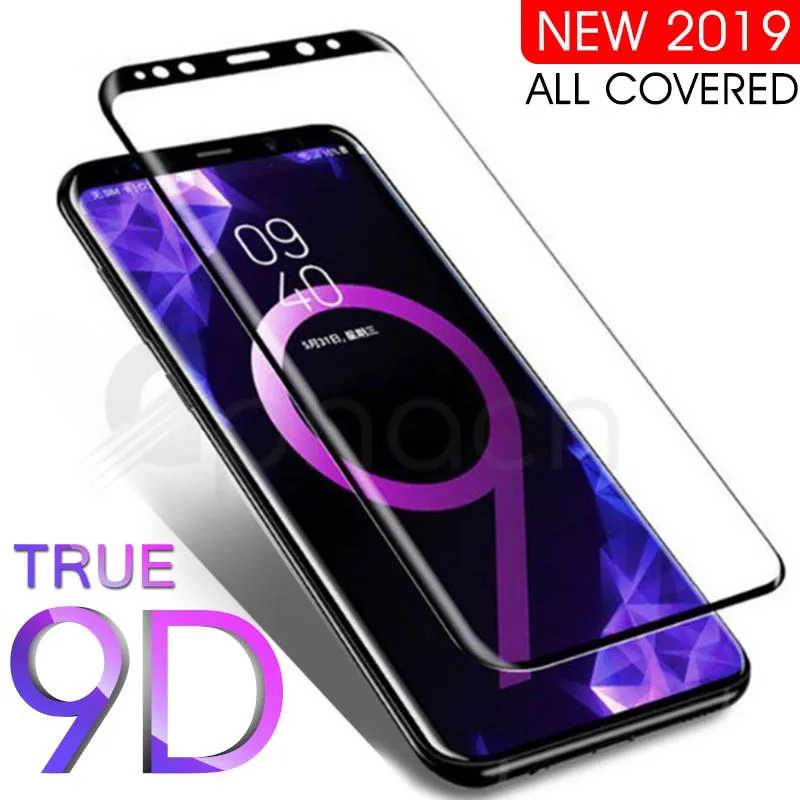 

9D Full Curved Tempered Glass For Samsung Galaxy S9 S8 Plus Note 8 9 S7 edge A6 A8 Plus 2018 Screen Protector Protective Film