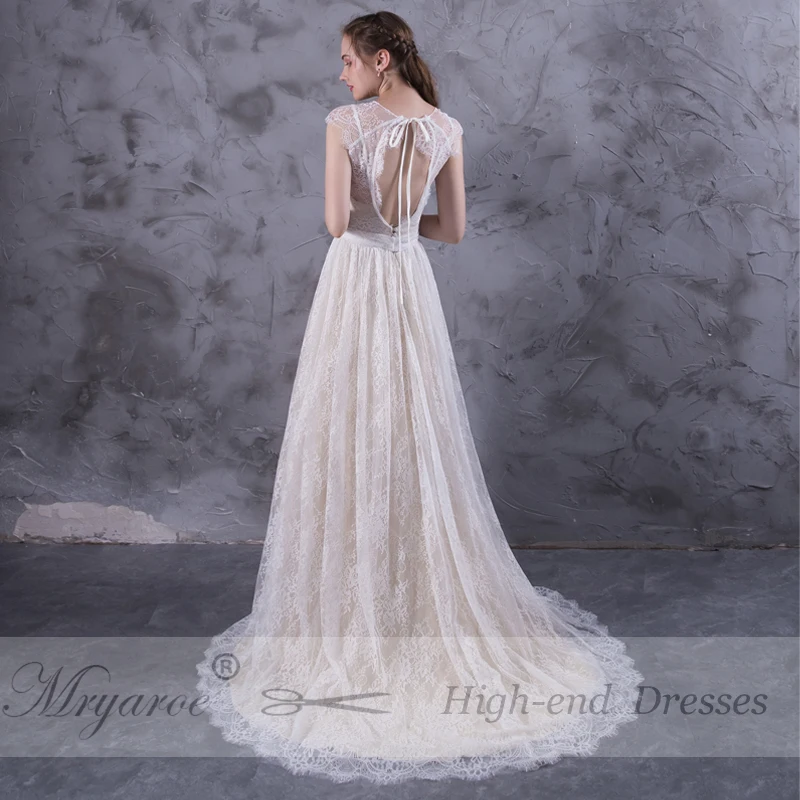 Mryarce, дизайн, vestido de noiva,, восхитительное, изысканное, кружевное, бохо, свадебные платья, открытая спина, свадебные платья, платье для свадьбы