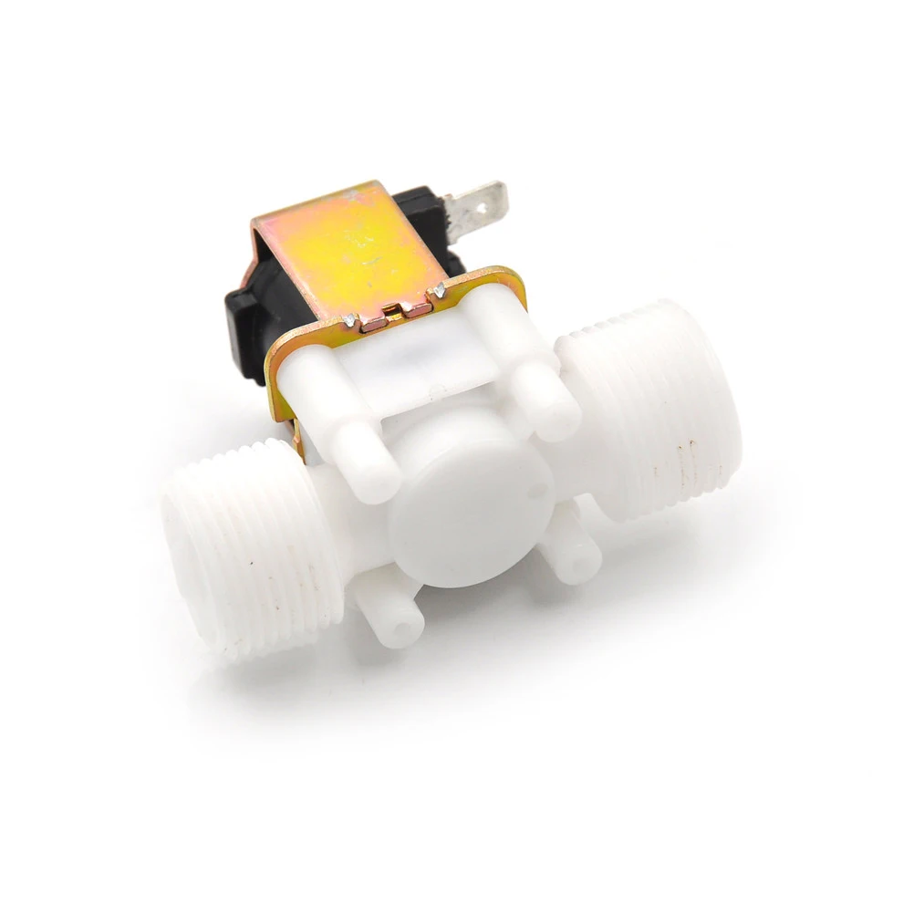 

High Quality 3/4" DC 12V Plastic Electric Solenoid Valve Magnetic Water Air Normally Closed Hot Sale