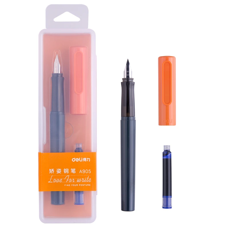 Deli 0,38 мм ручка модный пластиковый чехол JiaoZi ручка металлический Подарочный инструмент школьные офисные принадлежности канцелярские принадлежности ручка многофункциональная A905-1 2