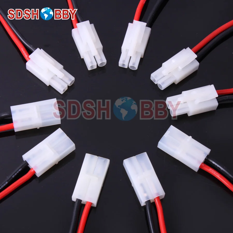 5 пар * 16 awg силиконовый провод/силиконовый кабель l100мм с разъемами Tamiya анода и