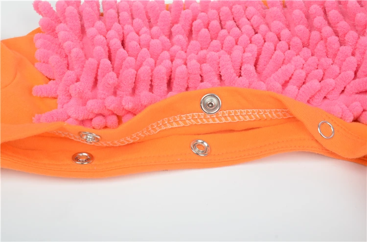 Hot Baby Mop Romper Outfit Unisex Boy Girl Polishes Floors Cleaning Mop Suit Autumn Winter Kids Crawls Toddler Swob Jumpsuit bright baby bodysuits